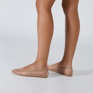 BNWB Tony Bianco Marvel Skin Nylon Mesh Flats Nude 7.5 8 US